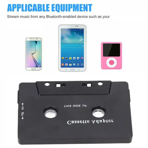 New Cassette Player to Aux Adapter Car Audio Converter Hands-Free Call Charcoal Stereo Tape Audio Adapter