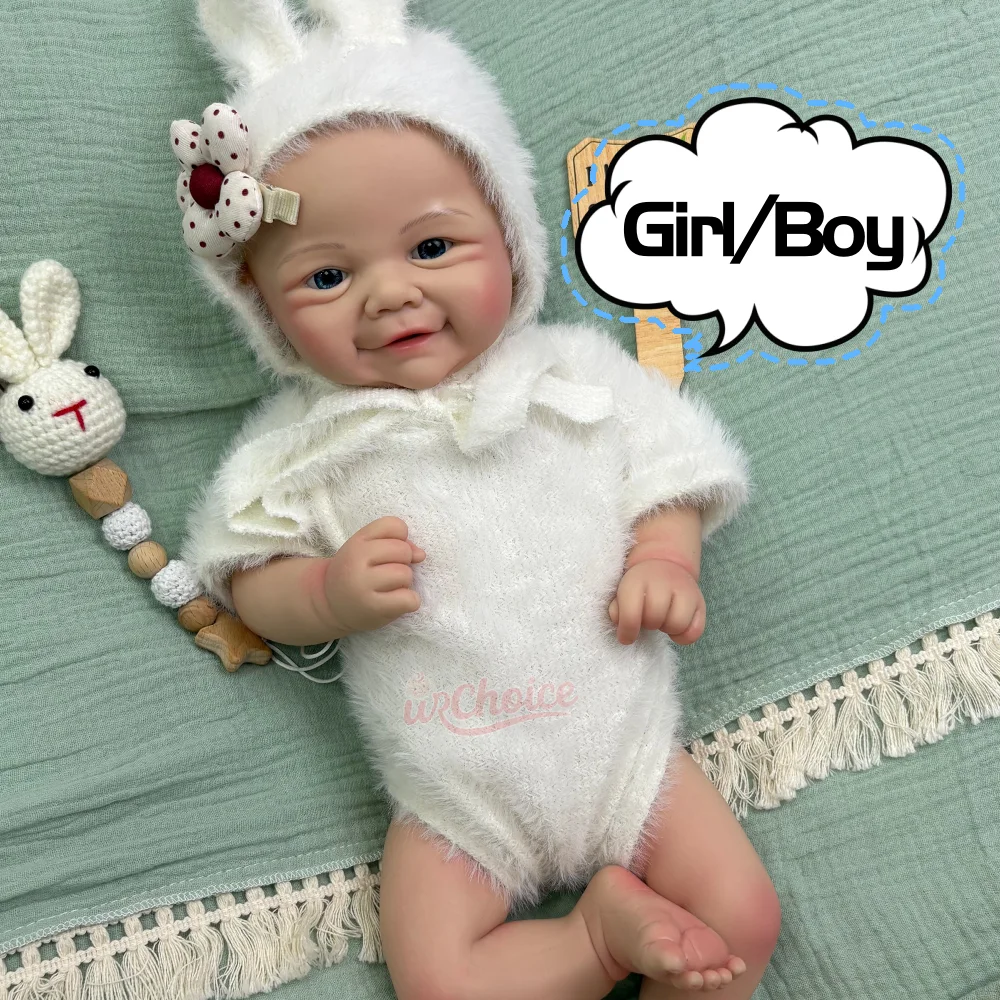 17Inch Realistic Reborn Baby Doll Girl/Boy Hand Painted Silicone Reborn Doll Cuddle Soft Weighted Newborn Emotional Support Doll
17Inch Realistic Reborn Baby Doll Girl/Boy Hand Painted Silicone Reborn Doll Cuddle Soft Weighted Newborn Emotional Support Doll