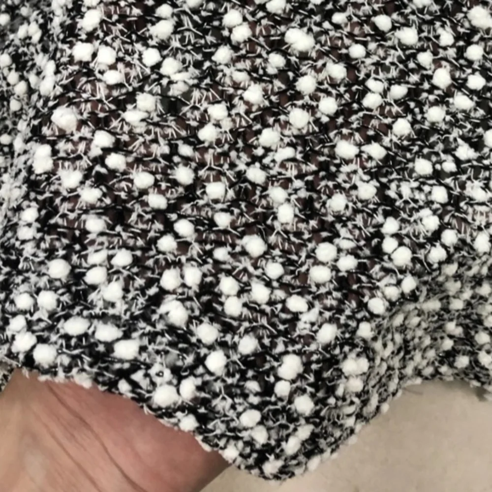 Elastic Knitted Fabric Spring Autumn Black and White Granular Velvet Hollow Out Skirt Fabrics Diy Sew Cloth Wholesale
Elastic Knitted Fabric Spring Autumn Black and White Granular Velvet Hollow Out Skirt Fabrics Diy Sew Cloth Wholesale