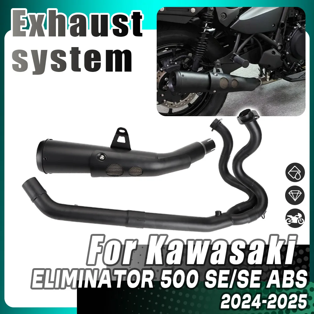 Motorcycle Single Full Systems Exhaust Pipes Slip-on Muffler Tube For Kawasaki Eliminator 500 Abs eliminator500 SE ABS 2024-up
Motorcycle Single Full Systems Exhaust Pipes Slip-on Muffler Tube For Kawasaki Eliminator 500 Abs eliminator500 SE ABS 2024-up