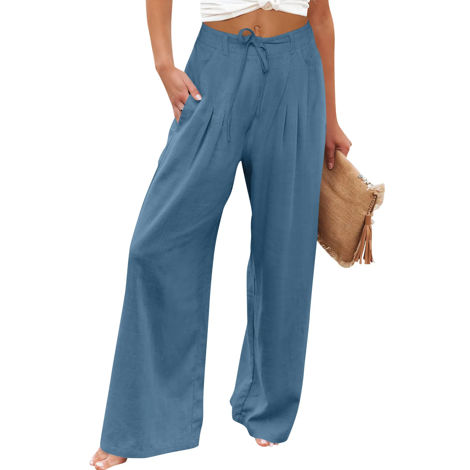 Casual and Versatile Loose Elastic Jogging Pants Breathable Straight Wide Leg Long Trousers with Pockets For Lady
Casual and Versatile Loose Elastic Jogging Pants Breathable Straight Wide Leg Long Trousers with Pockets For Lady