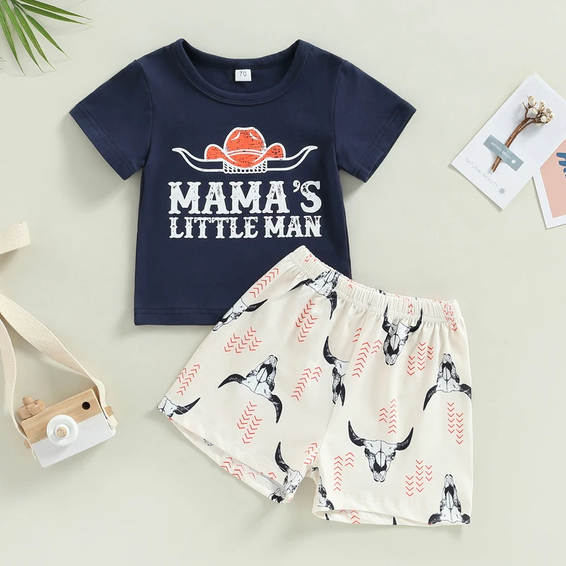 0-2 Years Toddler Baby Boy Outfit Cow Print Short Sleeve/Sleeveless T Shirt Top Solid Shorts Cowboy Outfit 2Pcs Summer Clothes
0-2 Years Toddler Baby Boy Outfit Cow Print Short Sleeve/Sleeveless T Shirt Top Solid Shorts Cowboy Outfit 2Pcs Summer Clothes