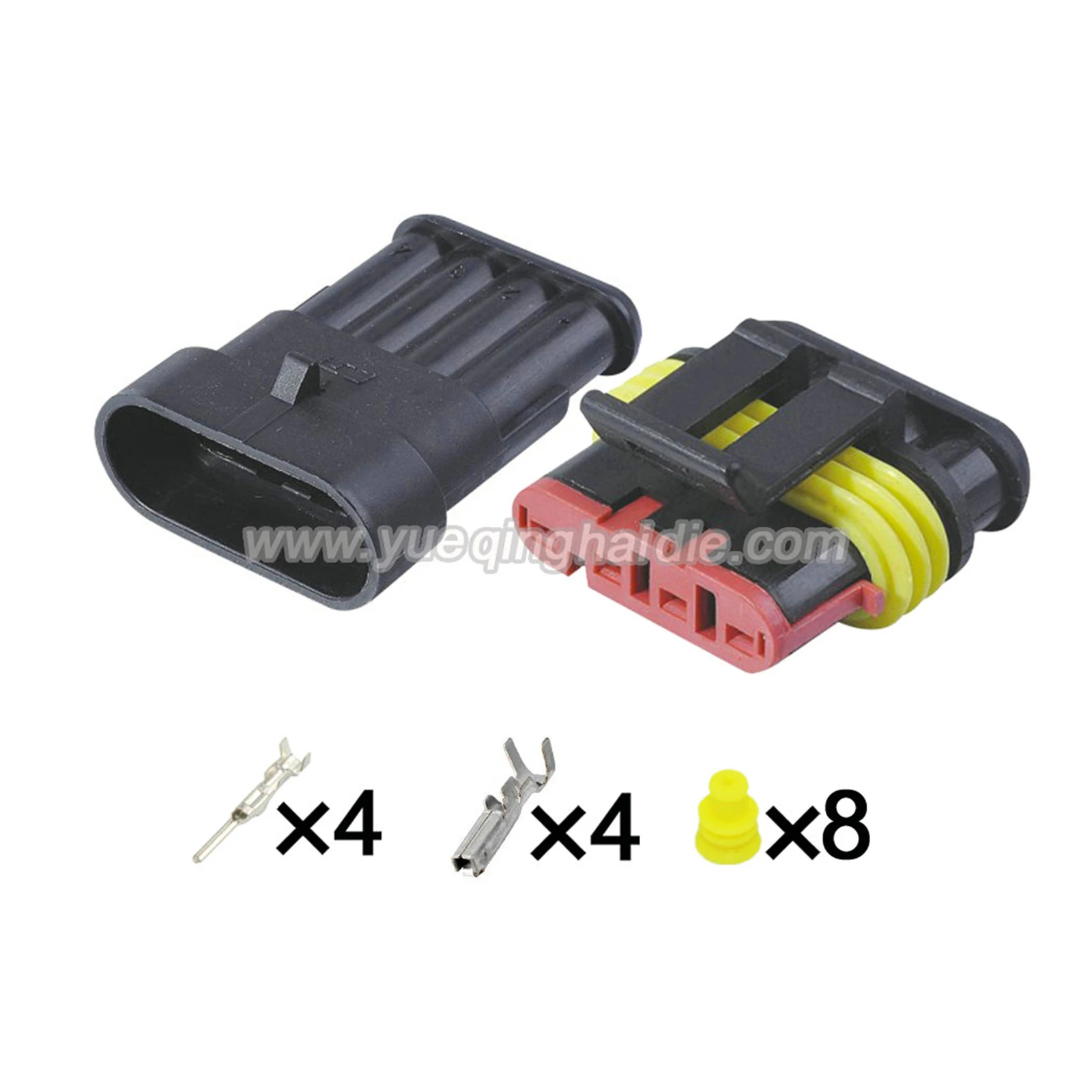 282106-1 282088-1 4P 1/3/10Sets 1.8mm HID Waterproof Super Seal AMP Connectors Xenon Lamp with 15CM Wire Cable
282106-1 282088-1 4P 1/3/10Sets 1.8mm HID Waterproof Super Seal AMP Connectors Xenon Lamp with 15CM Wire Cable