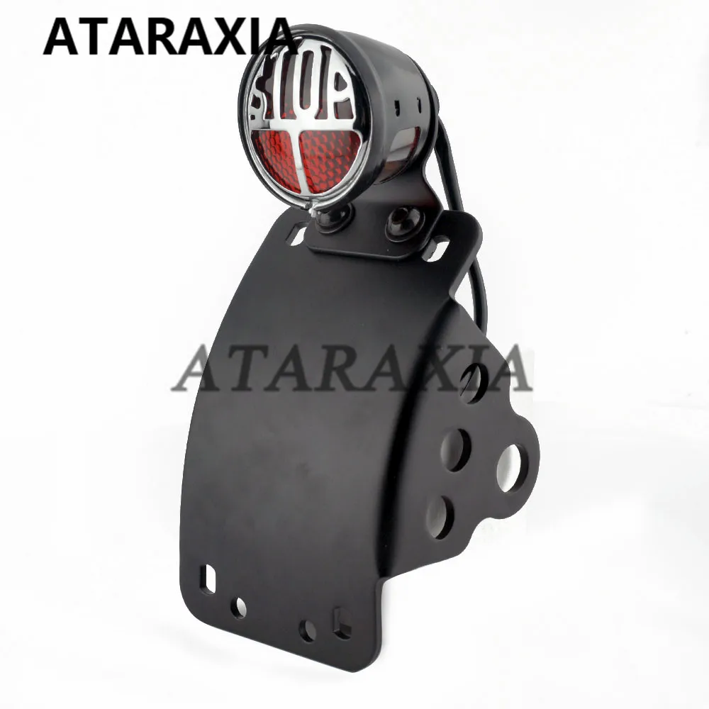 Motorcycle Rear Side Mount Taillight Integrated License Number Plate Bracket Tail Light For Harley Sportsters Bobber Chopper 
Motorcycle Rear Side Mount Taillight Integrated License Number Plate Bracket Tail Light For Harley Sportsters Bobber Chopper