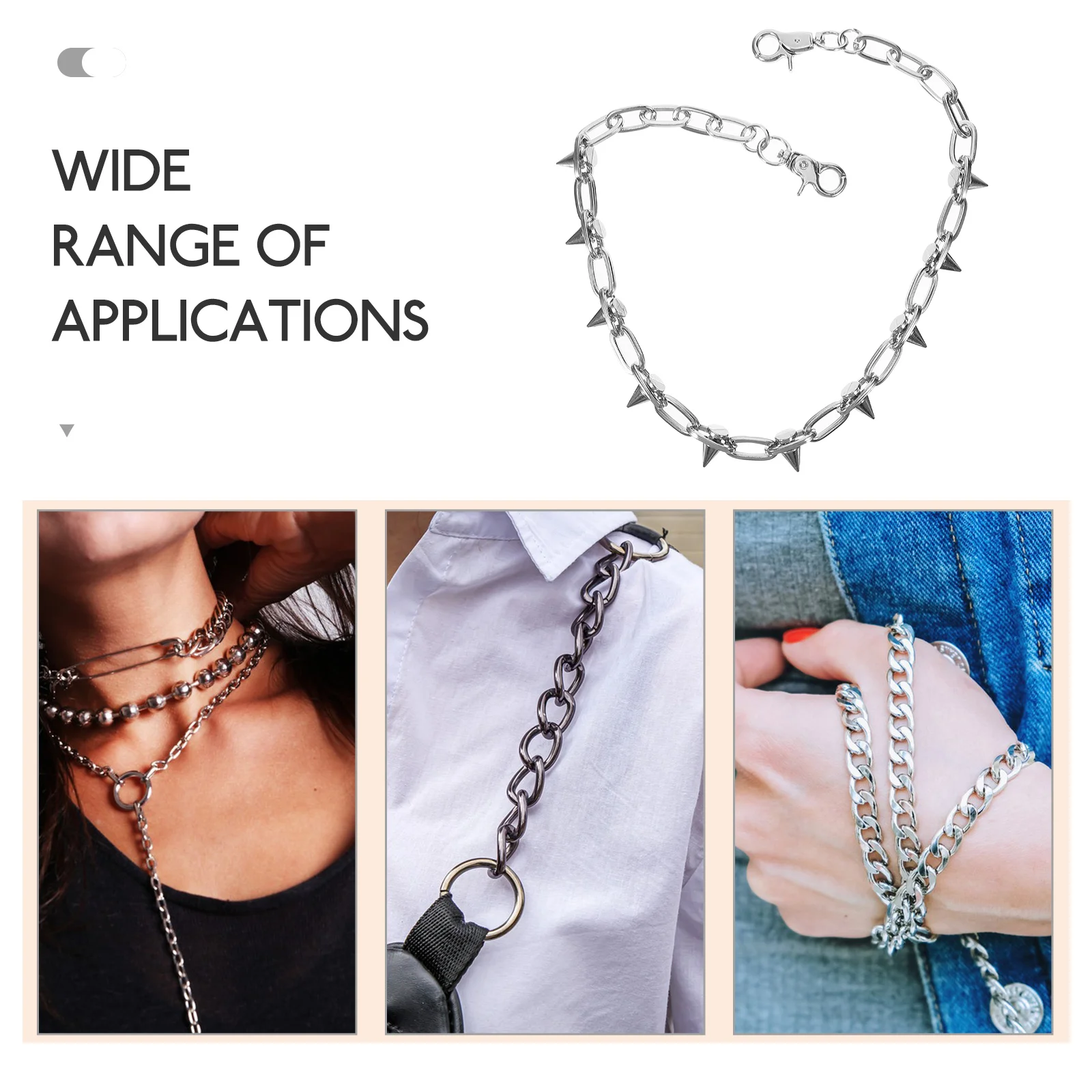 Unique Rivets Waist Chain Cool Belt Chain Punk Jeans Chain Trousers Chain Fashionable Decorative Accessory
Unique Rivets Waist Chain Cool Belt Chain Punk Jeans Chain Trousers Chain Fashionable Decorative Accessory