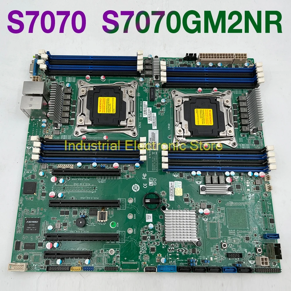 For TYAN Dual-Socket Support E5-2600 V3/V4 Server Motherboard S7070 DDR4 C612 S7070GM2NR
For TYAN Dual-Socket Support E5-2600 V3/V4 Server Motherboard S7070 DDR4 C612 S7070GM2NR