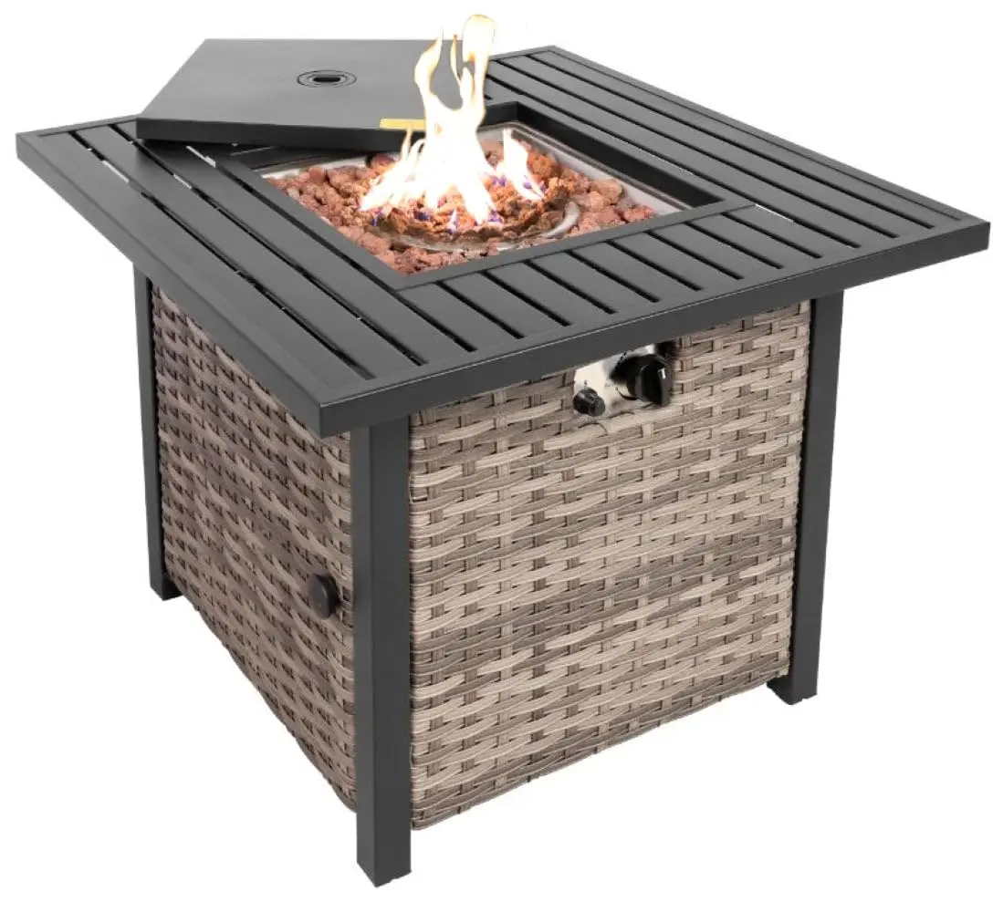 Уличный стол-костровище Basel Propane Fire Pit Table 30 дюймов, 50 000 BTU, с лавовыми камнями и съемной крышкой, на заказ
Уличный стол-костровище Basel Propane Fire Pit Table 30 дюймов, 50 000 BTU, с лавовыми камнями и съемной крышкой, на заказ