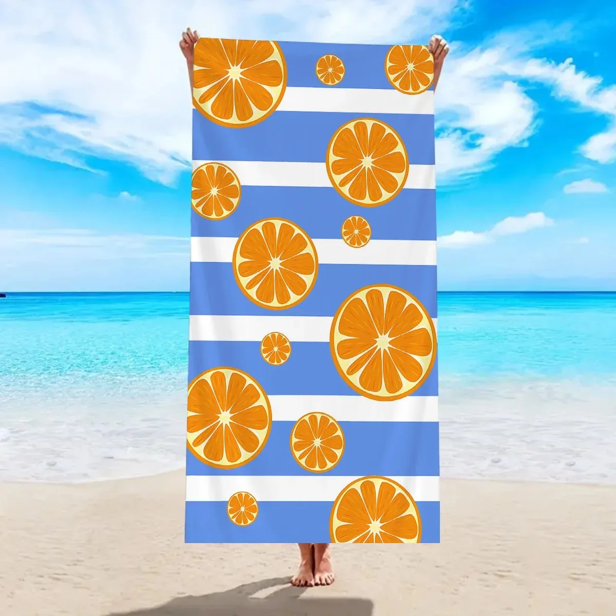 Fresh Orange Fruit Print Beach Towel 2D Flat Printed Soft Peach Skin Fabric Quick Dry Bath Towel Summer Vacation Swimming Pool
Fresh Orange Fruit Print Beach Towel 2D Flat Printed Soft Peach Skin Fabric Quick Dry Bath Towel Summer Vacation Swimming Pool
