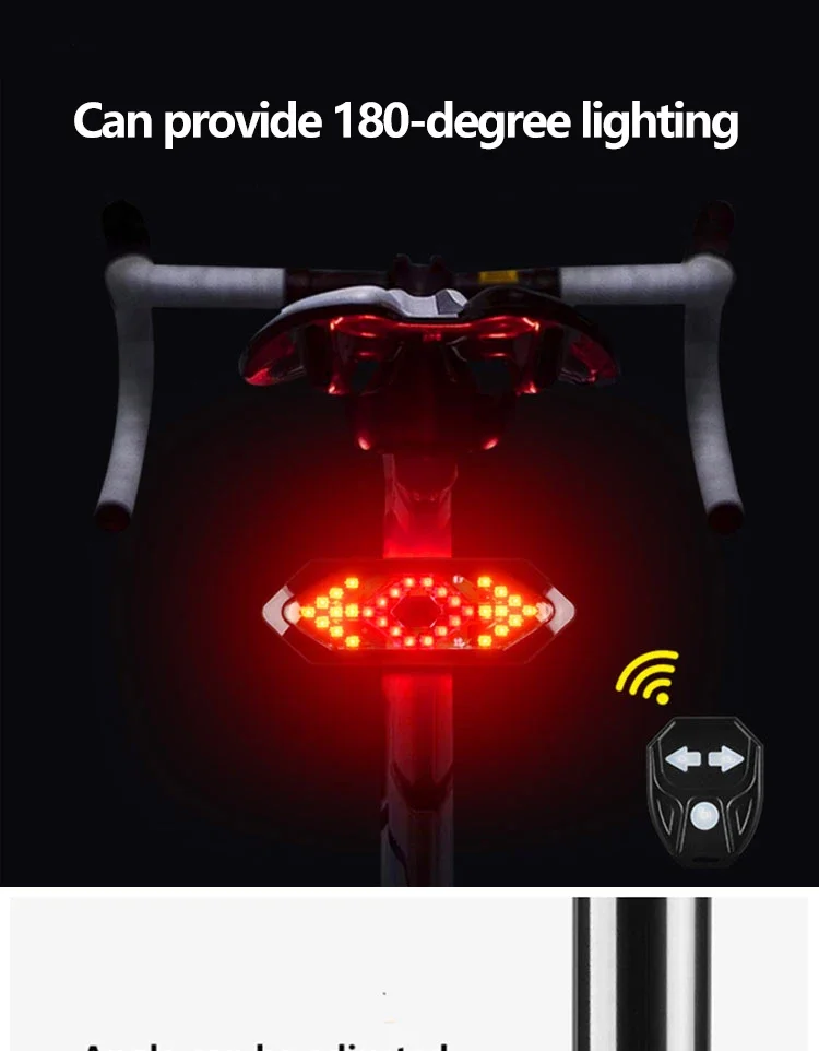 Bike Turn Signal Rear Light Remote Bicycle Lights LED USB Rechargeable Bicycle Lamp Bike Wireless Warning Tail Light
Bike Turn Signal Rear Light Remote Bicycle Lights LED USB Rechargeable Bicycle Lamp Bike Wireless Warning Tail Light