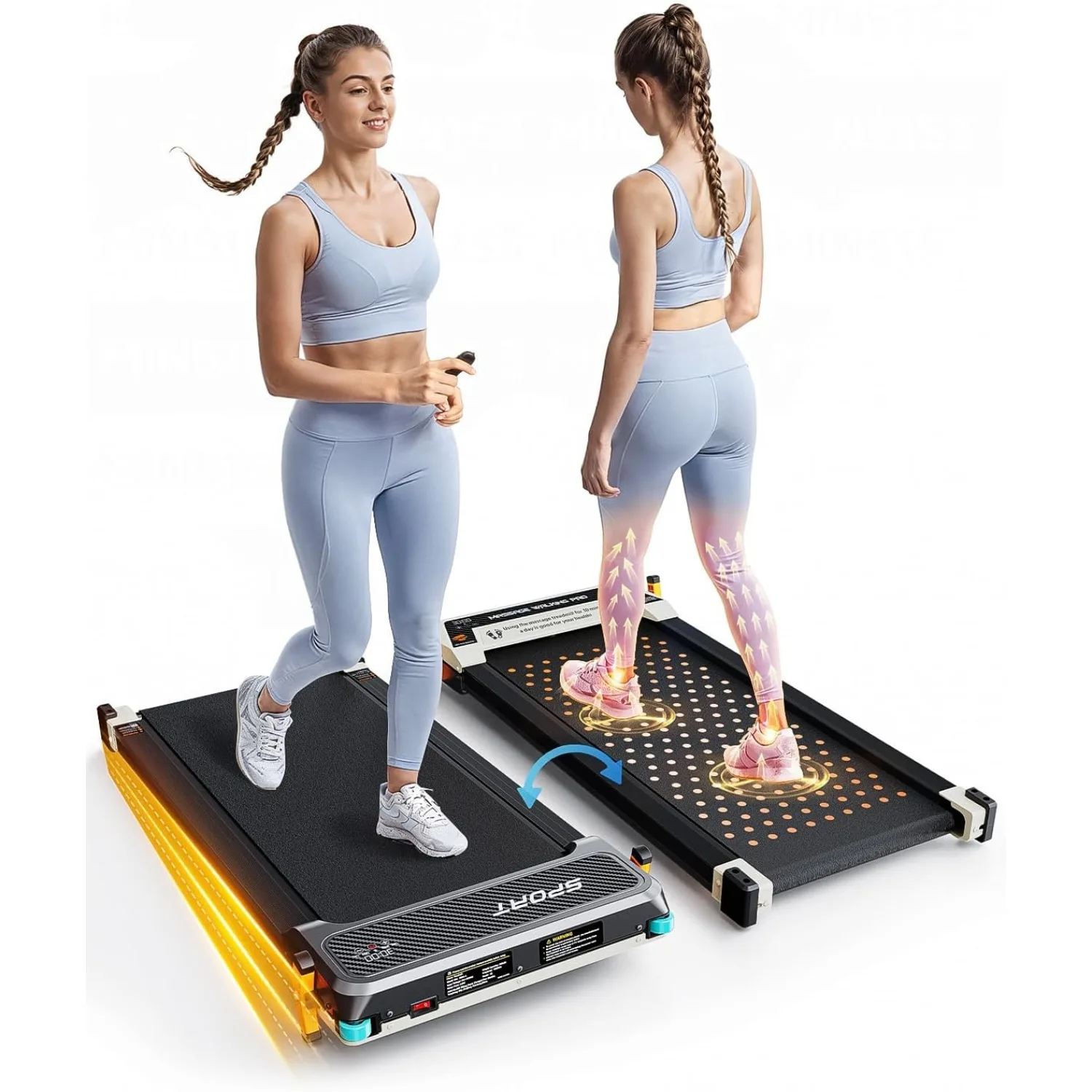 Versatile Walking Pad Treadmill with Incline - Dual-Sided Under Desk Treadmill with Foot Massage,2 in 1 Walking Treadmill
Versatile Walking Pad Treadmill with Incline - Dual-Sided Under Desk Treadmill with Foot Massage,2 in 1 Walking Treadmill