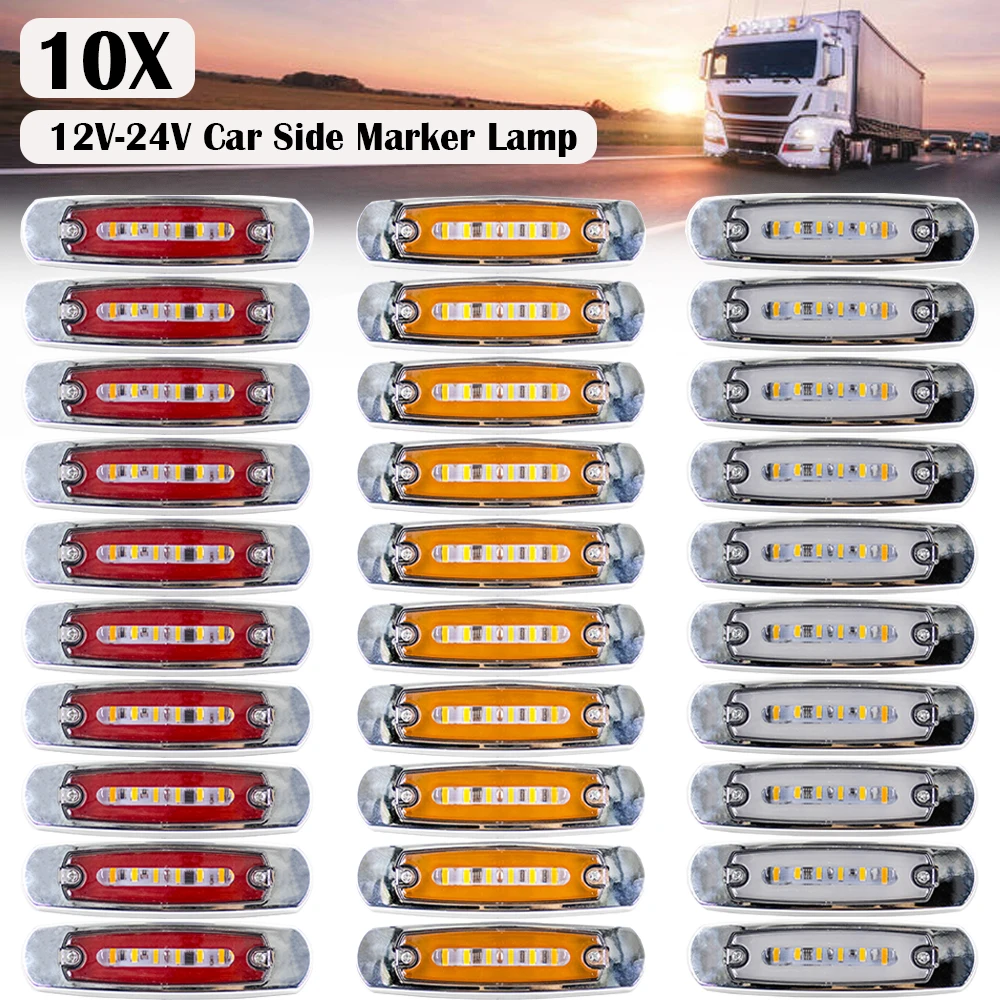 10pcs 18 LED 12V 24V Car Truck Dynamic Clearance Side Marker Tail Lights Signal Lamp Indicator Warning Trailer Lorry Caravan 
10pcs 18 LED 12V 24V Car Truck Dynamic Clearance Side Marker Tail Lights Signal Lamp Indicator Warning Trailer Lorry Caravan