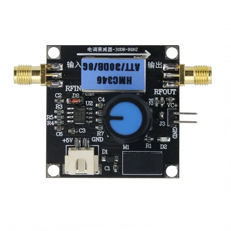 HMC346 RF Attenuator Module Positive Voltage Controlled Attenuator Linear Attenuator DC-8GHZ-32DB
HMC346 RF Attenuator Module Positive Voltage Controlled Attenuator Linear Attenuator DC-8GHZ-32DB