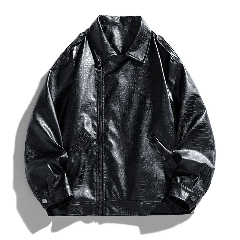 Men's Casual Slim Fit Leather Jacket Men Leisure PU Leather Jacket Brand Fashion Male Faux Leather Coat Diagonal Zipper Jackets
Men's Casual Slim Fit Leather Jacket Men Leisure PU Leather Jacket Brand Fashion Male Faux Leather Coat Diagonal Zipper Jackets