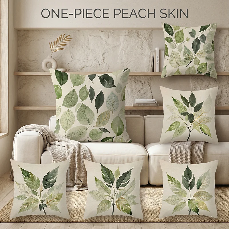 One-Piece Peach Skin Cushion Cover nature Green Leaves Botanical Throw Pillowcase Couch Living Room Home Decor Pillow Slip
One-Piece Peach Skin Cushion Cover nature Green Leaves Botanical Throw Pillowcase Couch Living Room Home Decor Pillow Slip