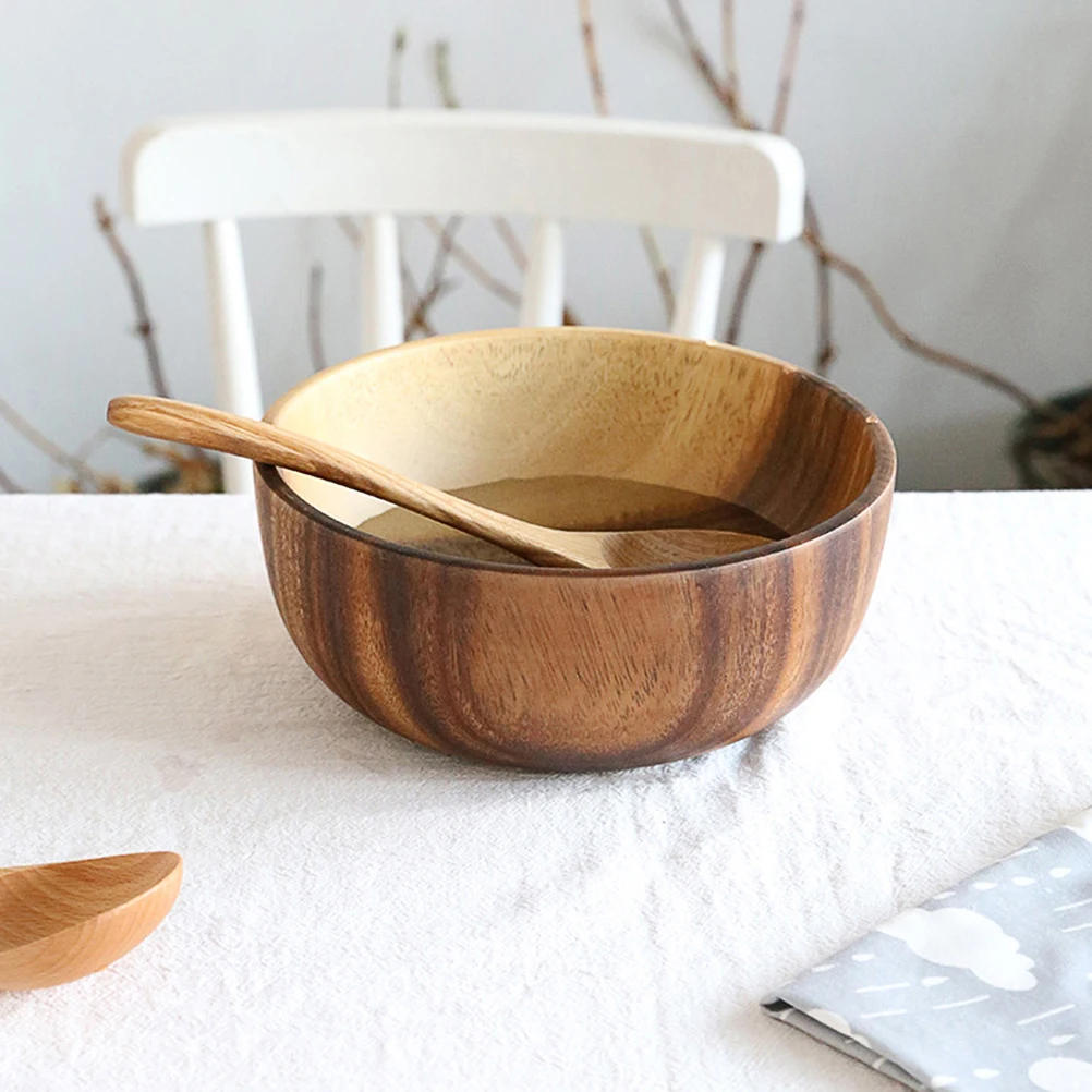 Natural Solid Wood Fruit Salad Handcrafted Wooden Bowl Home Kitchen Food Bowl Large Capacity Thick Pure Hand Grinding
Natural Solid Wood Fruit Salad Handcrafted Wooden Bowl Home Kitchen Food Bowl Large Capacity Thick Pure Hand Grinding