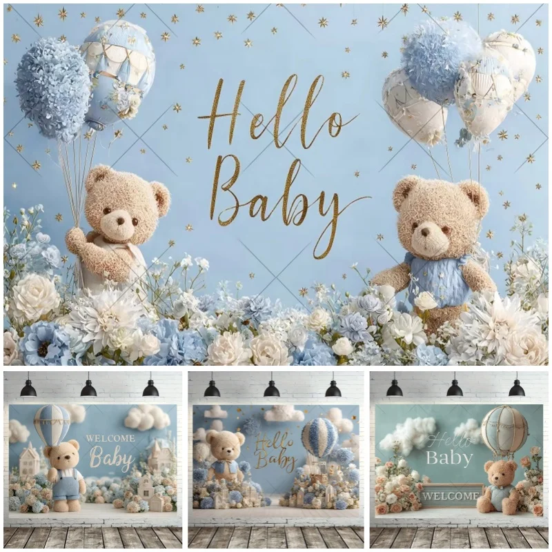 Blue Toy Teddy Bear Theme Baby Newborn 1st Birthday Party Photography Background Balloon White Cloud Room Decor Backdrop Props
Blue Toy Teddy Bear Theme Baby Newborn 1st Birthday Party Photography Background Balloon White Cloud Room Decor Backdrop Props