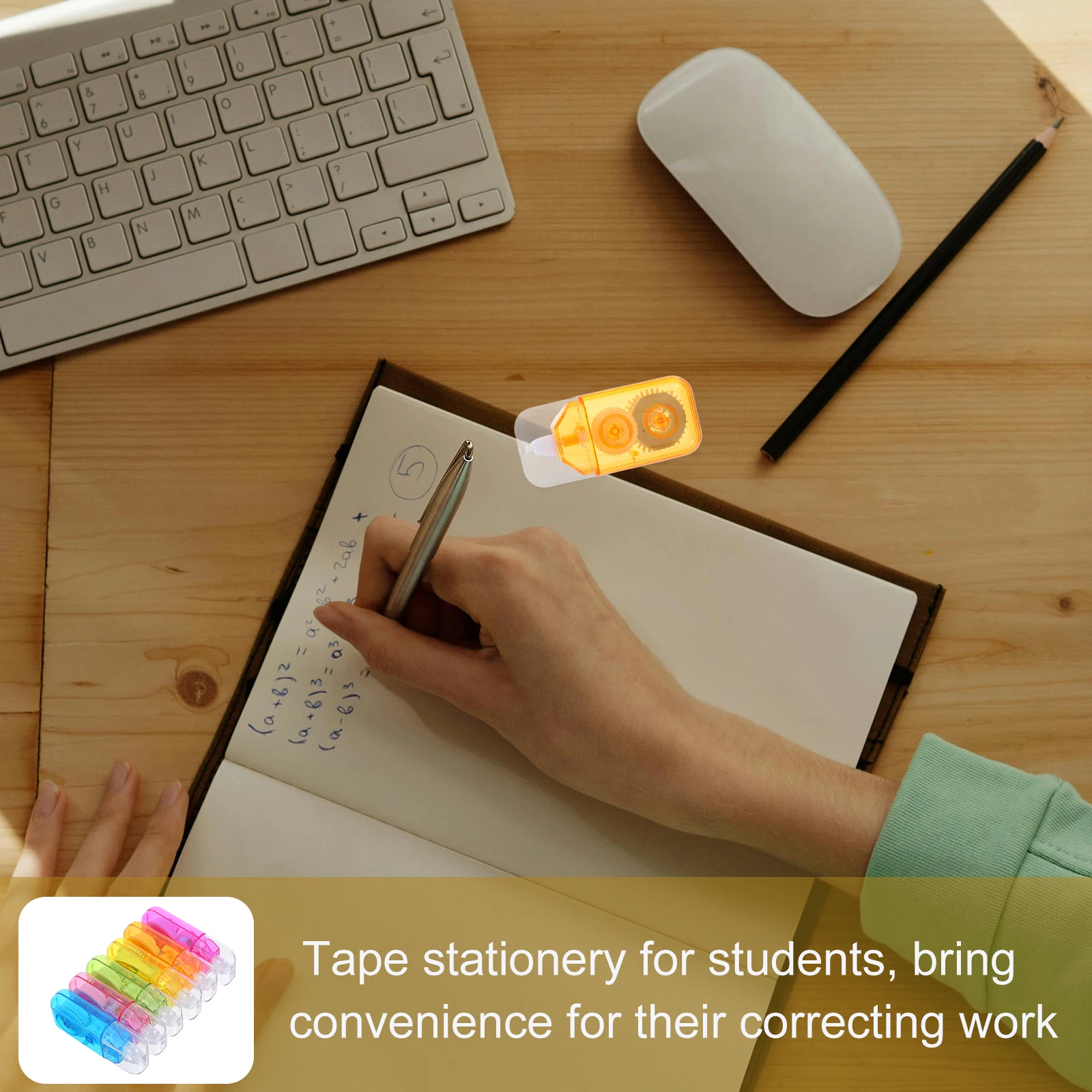 6pcs Correction for Students Transparent Sticky Alteration Portable Correcting Tape Titanium Dioxide AS Gum Refillable Office
6pcs Correction for Students Transparent Sticky Alteration Portable Correcting Tape Titanium Dioxide AS Gum Refillable Office