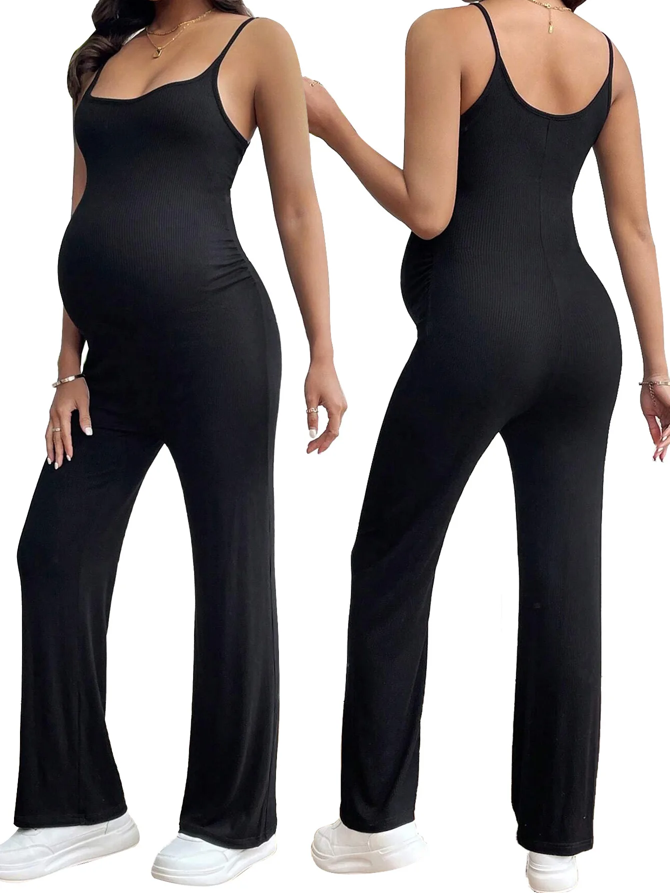 Pregnancy Clothes Slim-fit Suspender Small Flared Pants Maternity Clothing High Elastictiy Casual Style Jumpsuit for Pregnancy
Pregnancy Clothes Slim-fit Suspender Small Flared Pants Maternity Clothing High Elastictiy Casual Style Jumpsuit for Pregnancy