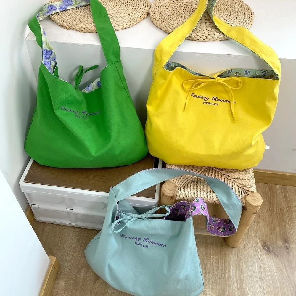 Vintage Cloth Double Sided Vest Bag Bowknot Japanese Style Flower Shoulder Bag Commuting Leisure Canvas Crossbody Bag Student
Vintage Cloth Double Sided Vest Bag Bowknot Japanese Style Flower Shoulder Bag Commuting Leisure Canvas Crossbody Bag Student