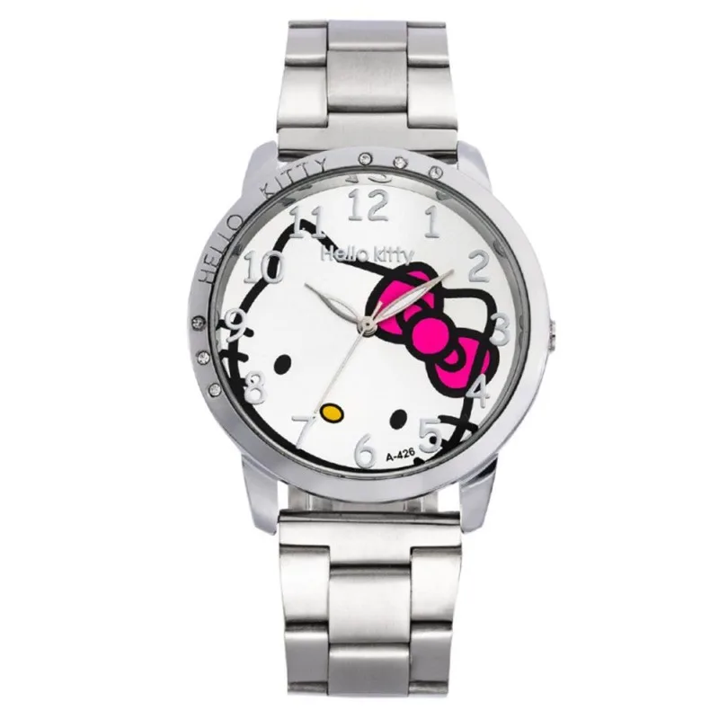Sanrio Hello Kitty Quartz Watch Steel Strip Hot Selling Fashion Cartoon Exquisite Gifts for Friends Simple Birthday Gift New
Sanrio Hello Kitty Quartz Watch Steel Strip Hot Selling Fashion Cartoon Exquisite Gifts for Friends Simple Birthday Gift New