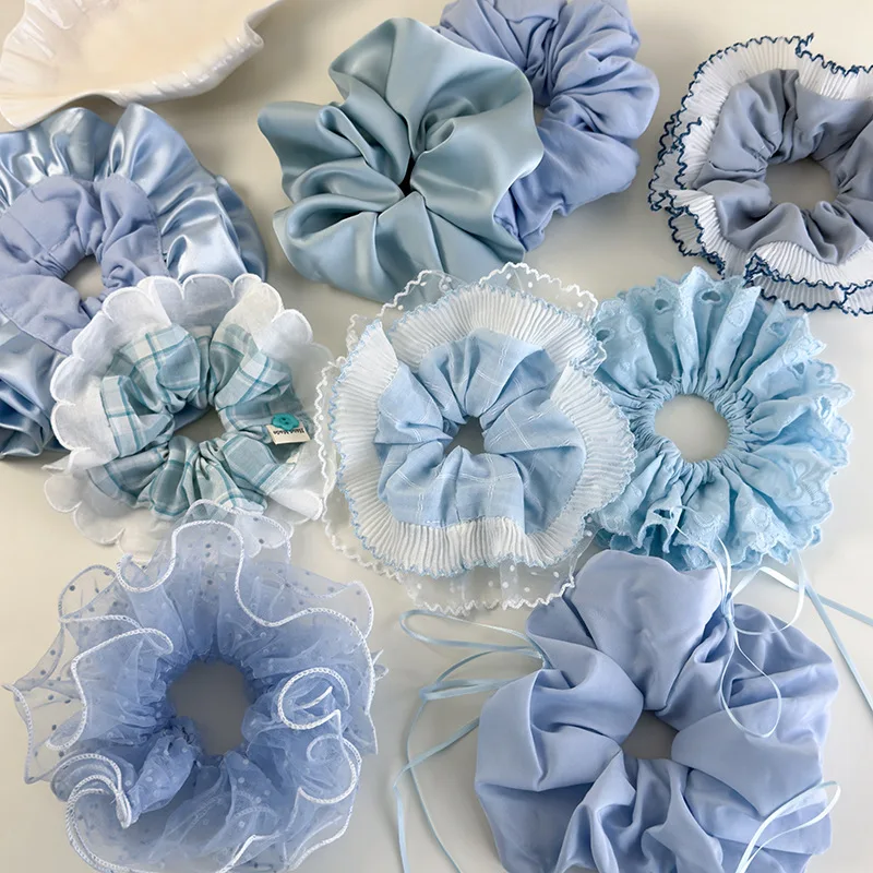 Large Scrunchies Set 1pcs Blue Checkered Lace Bow Hair Ties for Women Girls Ponytail Holder Soft Fabric Daily Hair Accessory
Large Scrunchies Set 1pcs Blue Checkered Lace Bow Hair Ties for Women Girls Ponytail Holder Soft Fabric Daily Hair Accessory