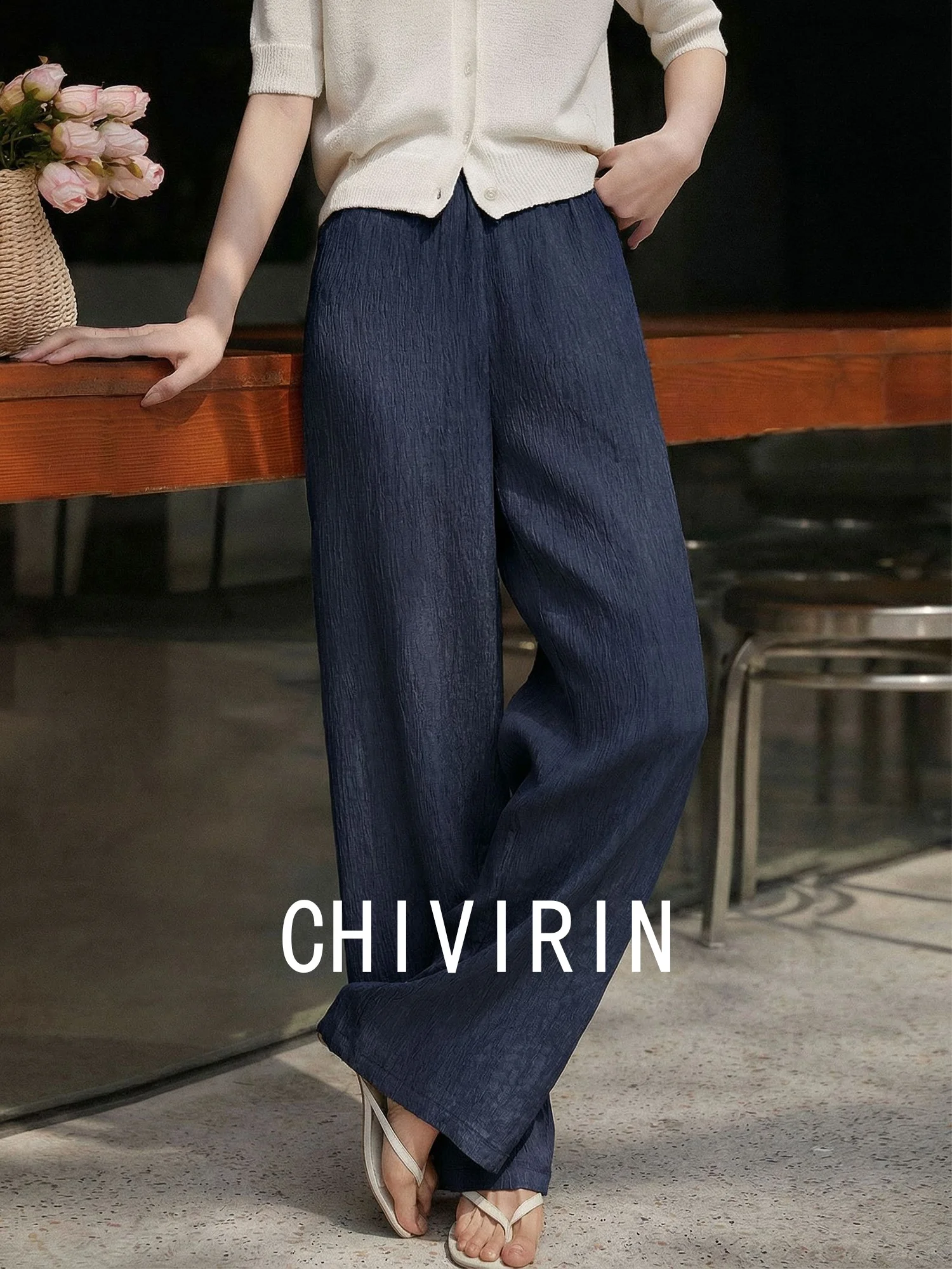 Ele High Waist Wide Leg Pants Casual Straight Cut Summer Faionable Versatile Long Trousers for Women Acetate Fiber
Ele High Waist Wide Leg Pants Casual Straight Cut Summer Faionable Versatile Long Trousers for Women Acetate Fiber