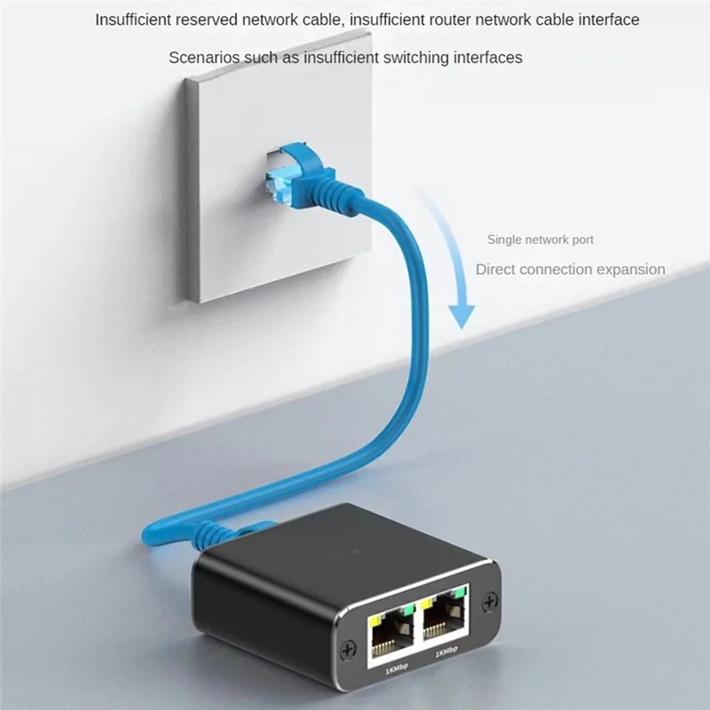 Gigabit Ethernet Splitter 1 in 2 Out, 1000Mbps- LAN/Internet Cable Splitter - Cat5/6/7 Splitte, RJ45 Network ExtensionJAS
Gigabit Ethernet Splitter 1 in 2 Out, 1000Mbps- LAN/Internet Cable Splitter - Cat5/6/7 Splitte, RJ45 Network ExtensionJAS
