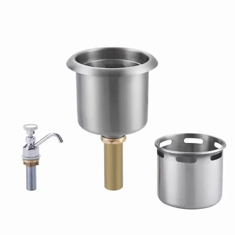 Stainless steel ice cream machine assembly with stainless steel drain, highly polished chrome faucet
Stainless steel ice cream machine assembly with stainless steel drain, highly polished chrome faucet