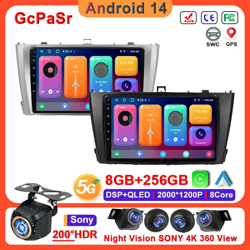 9 inch Android 14 Carplay Auto Car Radio For Toyota Avensis T27 2009 - 2015 Auto Radio GPS Navigation Stereo Head No 2din DVD
9 inch Android 14 Carplay Auto Car Radio For Toyota Avensis T27 2009 - 2015 Auto Radio GPS Navigation Stereo Head No 2din DVD