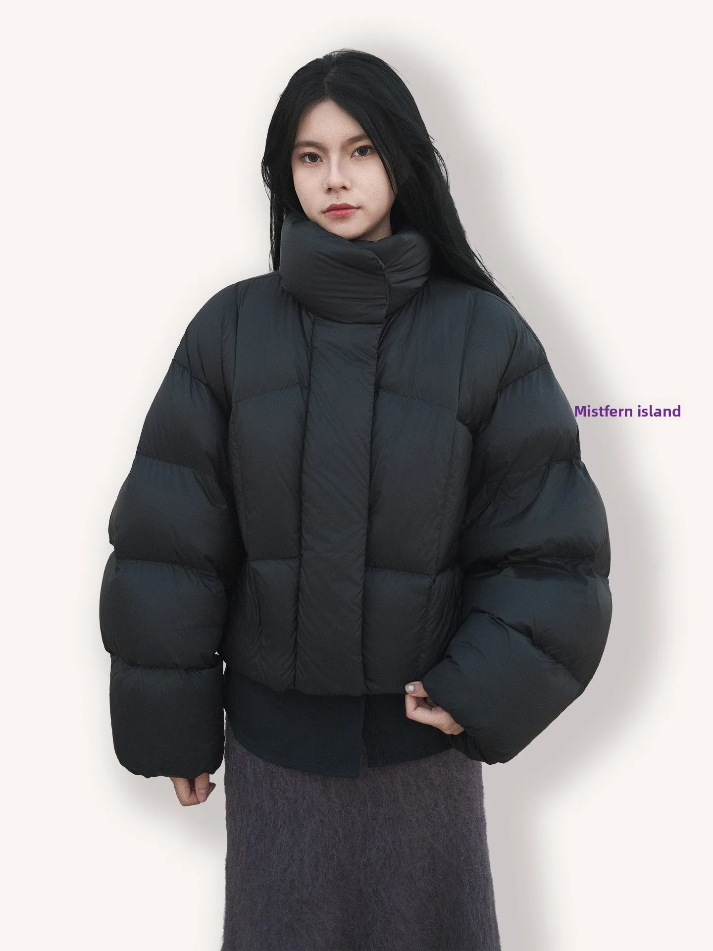 MistFern Autumn Winter Simple Design 90 White Duck down Stand Collar Puff Shape down Jacket Korean Style Loose Fit Long Sleeve
MistFern Autumn Winter Simple Design 90 White Duck down Stand Collar Puff Shape down Jacket Korean Style Loose Fit Long Sleeve