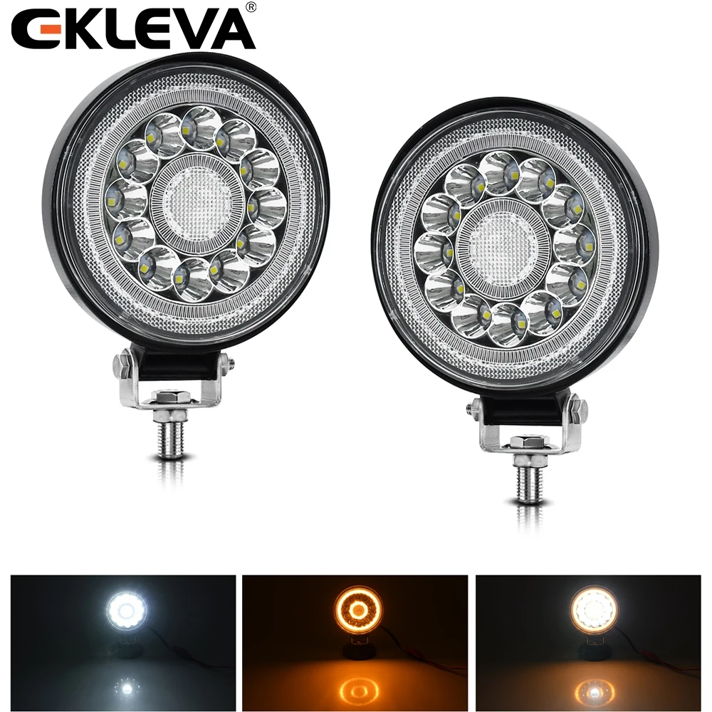EKLEVa Car LED Work Light Private Model 4 Inch Round 21LED Floodlight Auxiliary Light Off-road Vehicle Modification Light
EKLEVa Car LED Work Light Private Model 4 Inch Round 21LED Floodlight Auxiliary Light Off-road Vehicle Modification Light