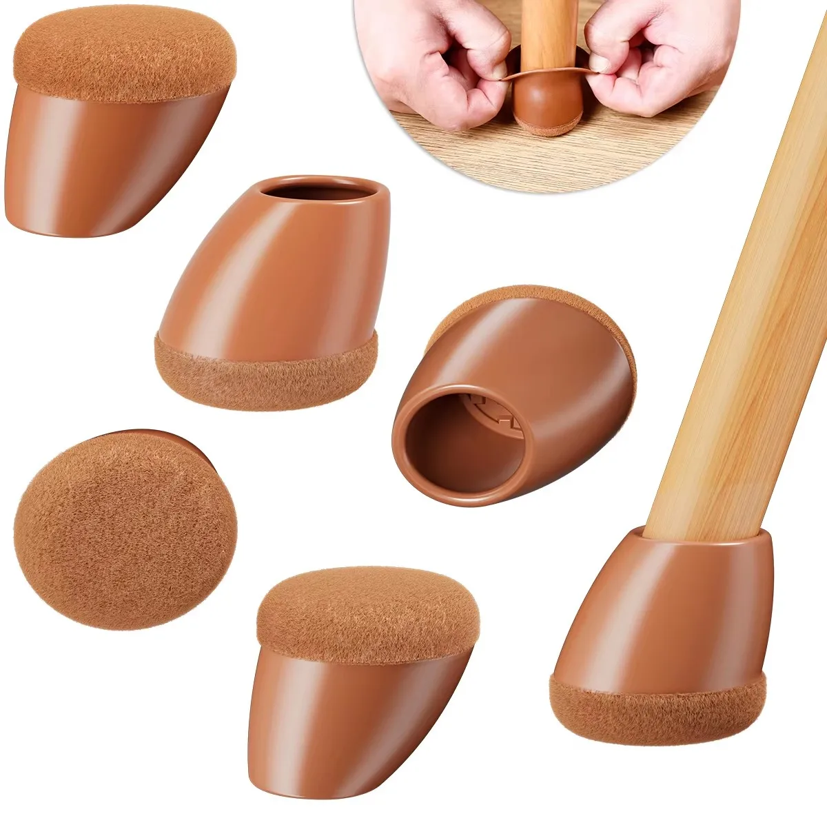 8PCS Round Chair leg Floor protector Foot Cover Felt Pads Black Silicone 15-25° Slanted For Hardwood Floor Chair Leg Protector
8PCS Round Chair leg Floor protector Foot Cover Felt Pads Black Silicone 15-25° Slanted For Hardwood Floor Chair Leg Protector