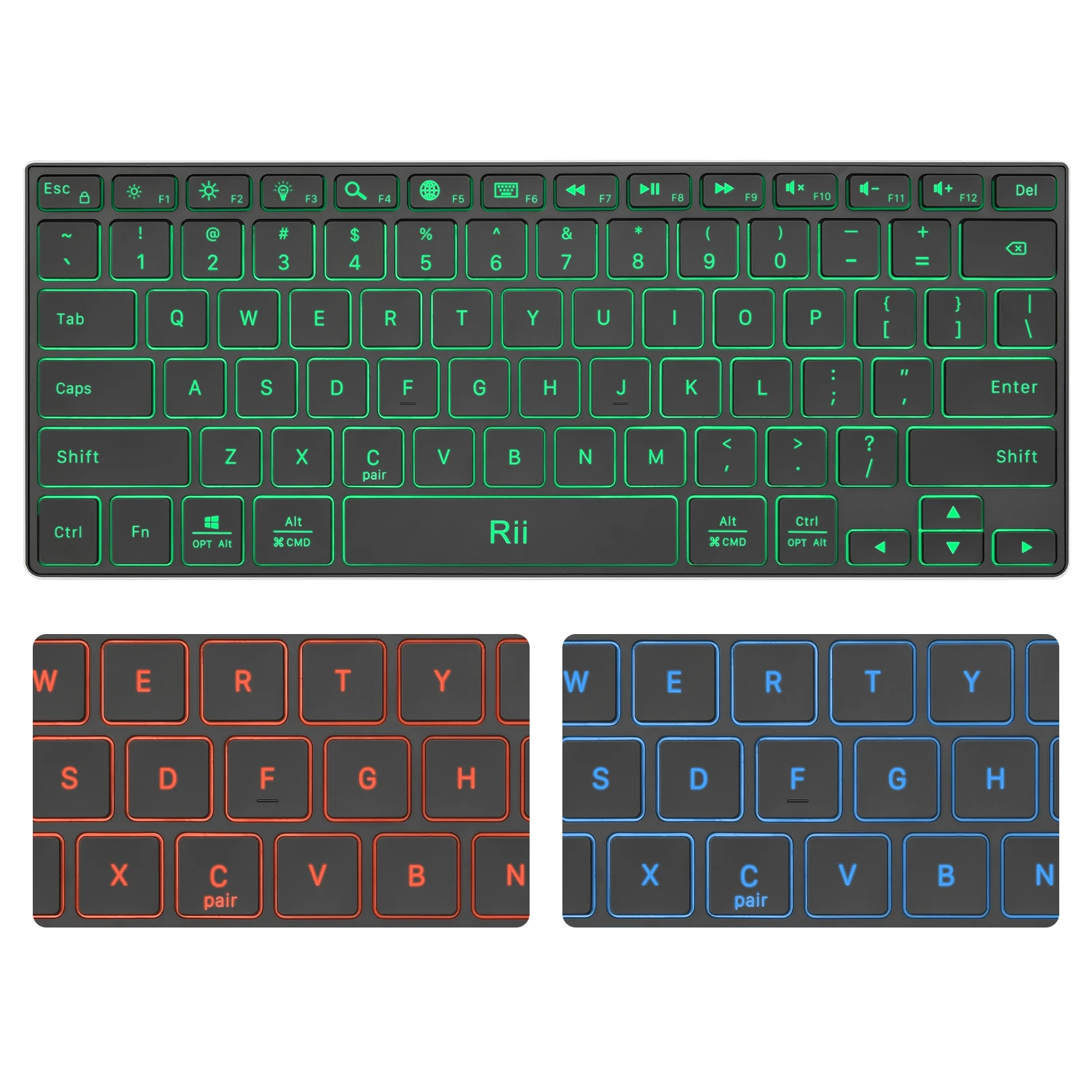 Rii Bluetooth Keyboard Ultra Slim and Compact Wireless For PC Windows iOS iPad OS Android Tablet Smartphone
Rii Bluetooth Keyboard Ultra Slim and Compact Wireless For PC Windows iOS iPad OS Android Tablet Smartphone