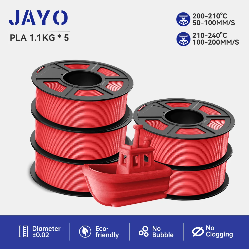 JAYO PLA Нить для 3D-принтера PLA 1,75 мм 5,5 кг/5 рулонов 100% без пузырьков FDM Материалы для 3D-принтера DIY Подарок для 3D-ручки из ЕС, Великобритании, США
JAYO PLA Нить для 3D-принтера PLA 1,75 мм 5,5 кг/5 рулонов 100% без пузырьков FDM Материалы для 3D-принтера DIY Подарок для 3D-ручки из ЕС, Великобритании, США