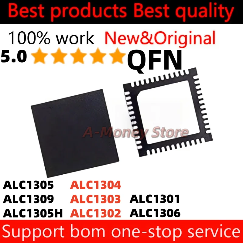 (1pcs)ALC1304 ALC1303 ALC1305H ALC1305 ALC1302 ALC1301 ALC1306 ALC1309 QFN
(1pcs)ALC1304 ALC1303 ALC1305H ALC1305 ALC1302 ALC1301 ALC1306 ALC1309 QFN