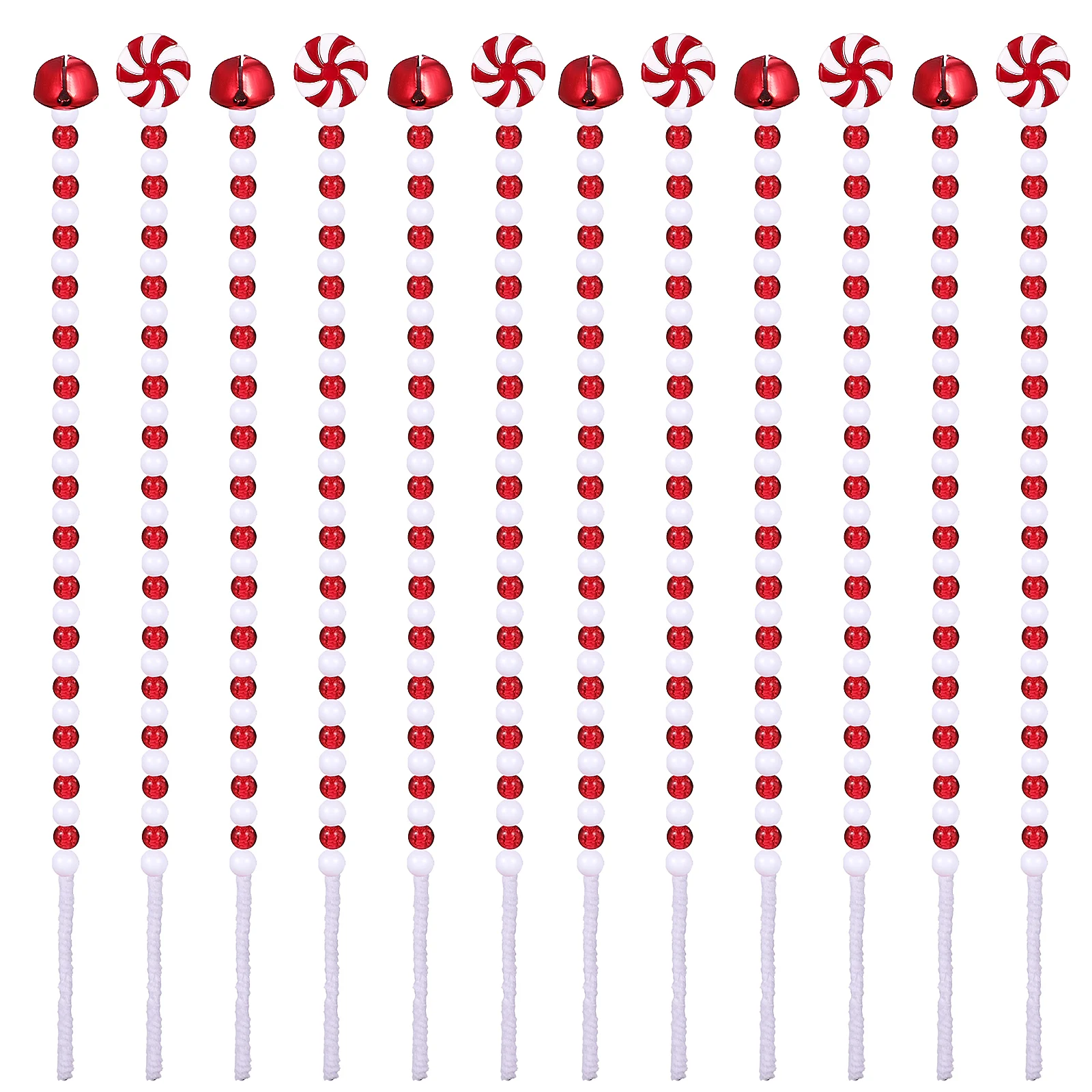 20 Pcs Christmas Candy Cane Decorations Bell Ornaments Plastic Tree Picks Sticks Supplies Red Ornaments
20 Pcs Christmas Candy Cane Decorations Bell Ornaments Plastic Tree Picks Sticks Supplies Red Ornaments
