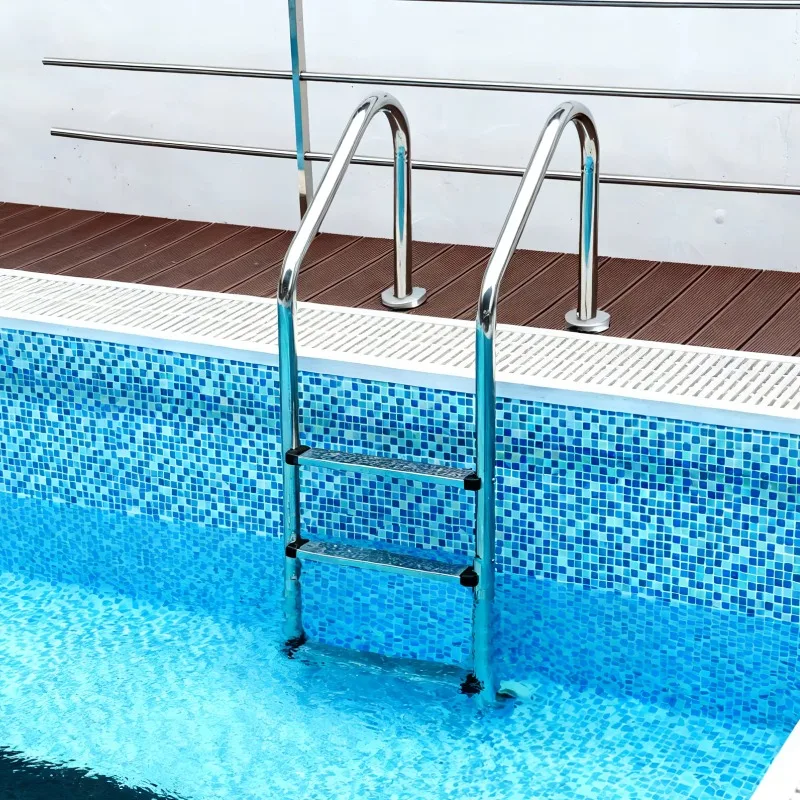 Anti-Slip 316 Stainless Steel Swimming Pool Ladder with Smooth Steps, Standard Spec for General Outdoor Family Swimming Pool
Anti-Slip 316 Stainless Steel Swimming Pool Ladder with Smooth Steps, Standard Spec for General Outdoor Family Swimming Pool