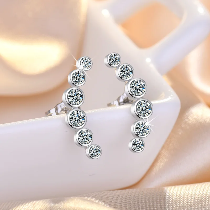 New 925 Sterling Silver Earrings 18K Gold Plated Zircon for Women Exquisite Girlfriend Wedding Engagement Jewelry Fashion Gift
New 925 Sterling Silver Earrings 18K Gold Plated Zircon for Women Exquisite Girlfriend Wedding Engagement Jewelry Fashion Gift