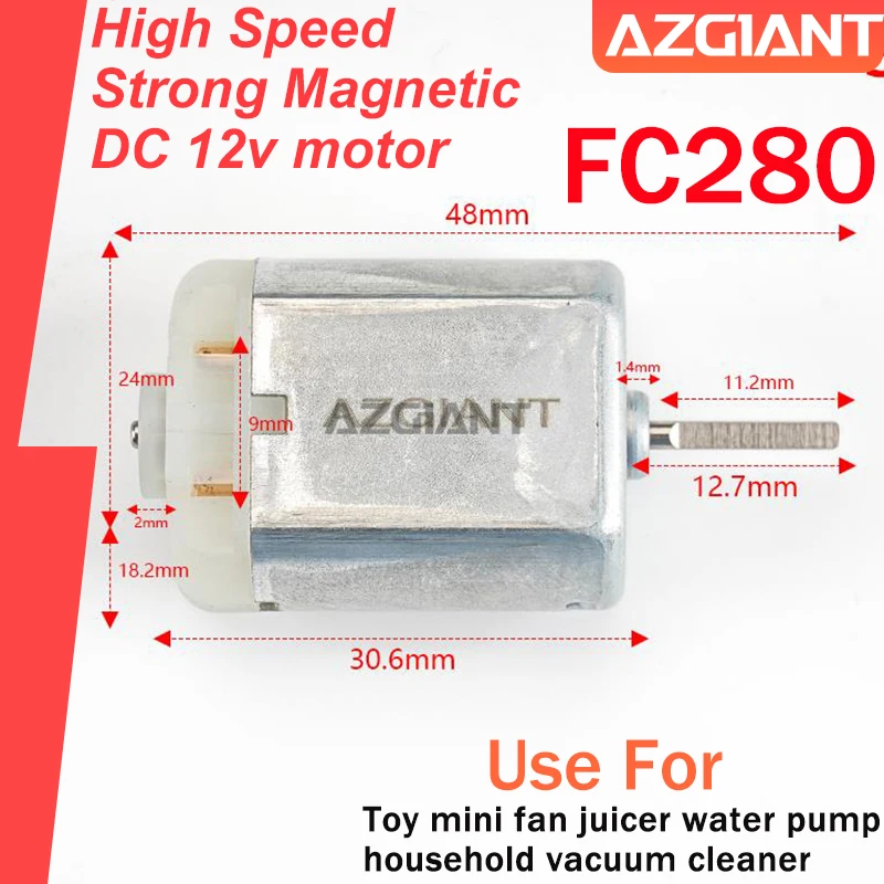 Azgiant FC280 Micro DC 12V Motor Car Door Lock Actuator Motor High Torque High Quality Vehicle Parts & Accessories Brand New
Azgiant FC280 Micro DC 12V Motor Car Door Lock Actuator Motor High Torque High Quality Vehicle Parts & Accessories Brand New