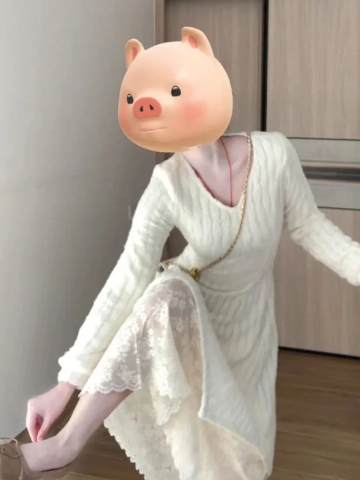 Elegant White V-Neck Long Sleeve Knitted Dress Petite Size Inner Wear Spring Fashion Casual City Commute Home Comfort Fit
Elegant White V-Neck Long Sleeve Knitted Dress Petite Size Inner Wear Spring Fashion Casual City Commute Home Comfort Fit
