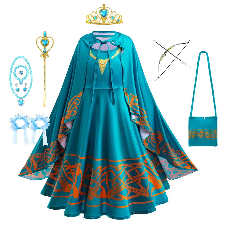 Brave Merida Girl Dress Kids Milk Wire Print Dress Breathable Comfortable Elastic Best Costume for Girl On Halloween Carnival
Brave Merida Girl Dress Kids Milk Wire Print Dress Breathable Comfortable Elastic Best Costume for Girl On Halloween Carnival
