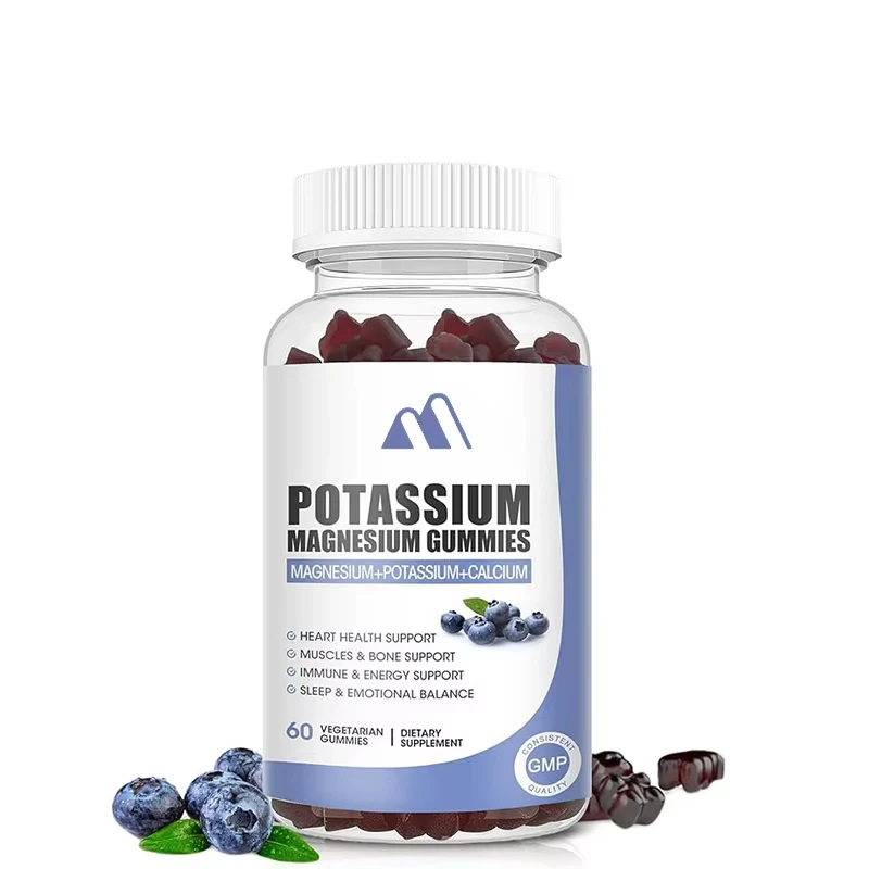 Potassium Magnesium Gummies for Leg Spasms, Heart, and Muscle Health Support -60 Pills - Non Genetically Modified
Potassium Magnesium Gummies for Leg Spasms, Heart, and Muscle Health Support -60 Pills - Non Genetically Modified