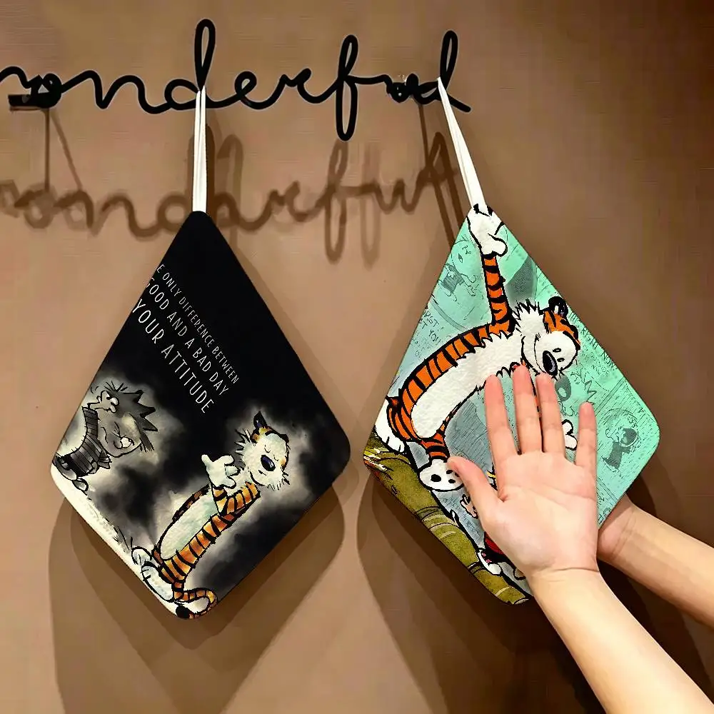 Book C-Calvin And H-Hobbes Polyester Cotton Hand Wiping Towel, Anti-shrink Hanging Kitchen Cloth For Household Cleaning
Book C-Calvin And H-Hobbes Polyester Cotton Hand Wiping Towel, Anti-shrink Hanging Kitchen Cloth For Household Cleaning