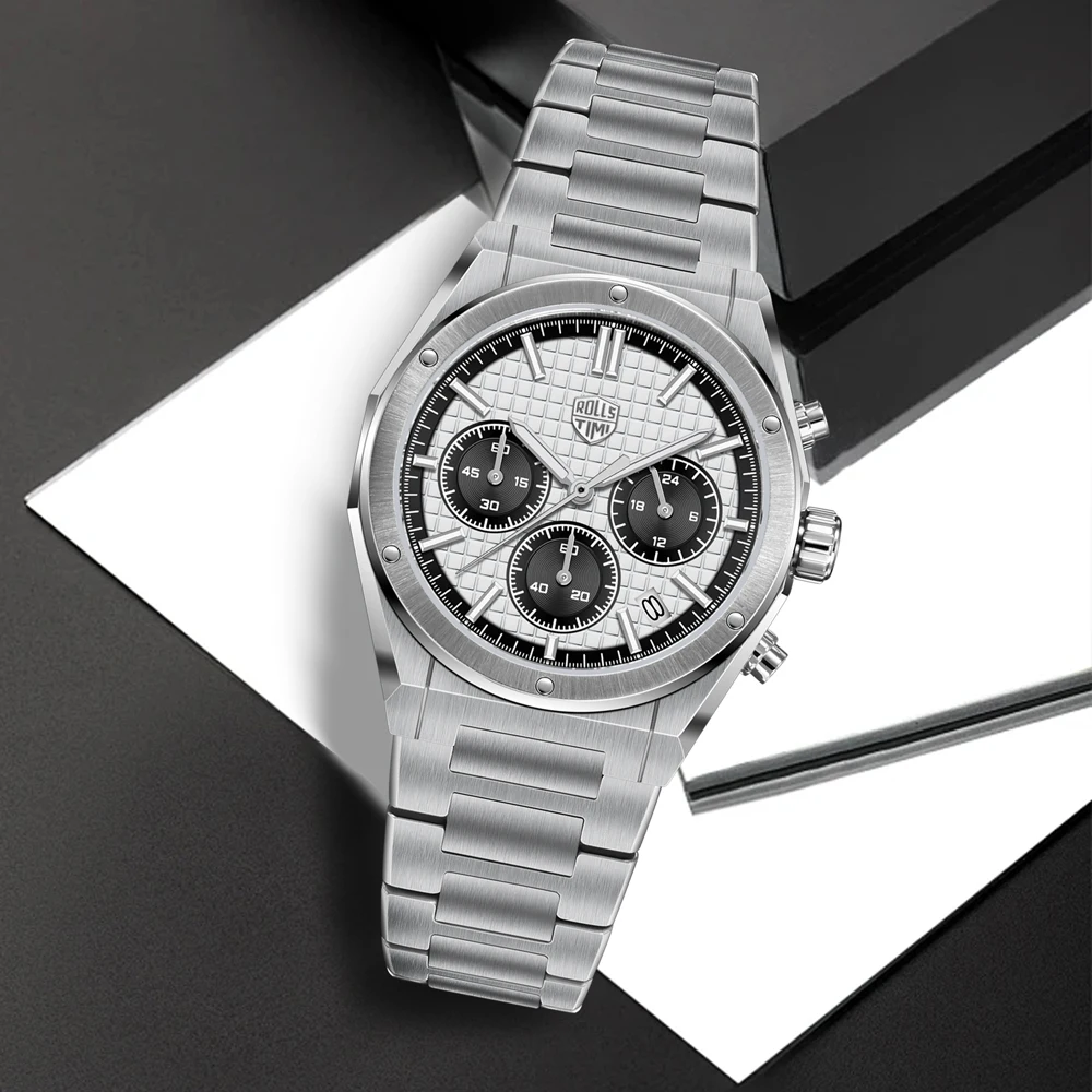Men's Watch 2026 New Rollstimi Fashion Luxury Quartz Watch For Men Sapphire Crystal 5Bar Waterproof Stainless Steel Chronograph
Men's Watch 2026 New Rollstimi Fashion Luxury Quartz Watch For Men Sapphire Crystal 5Bar Waterproof Stainless Steel Chronograph