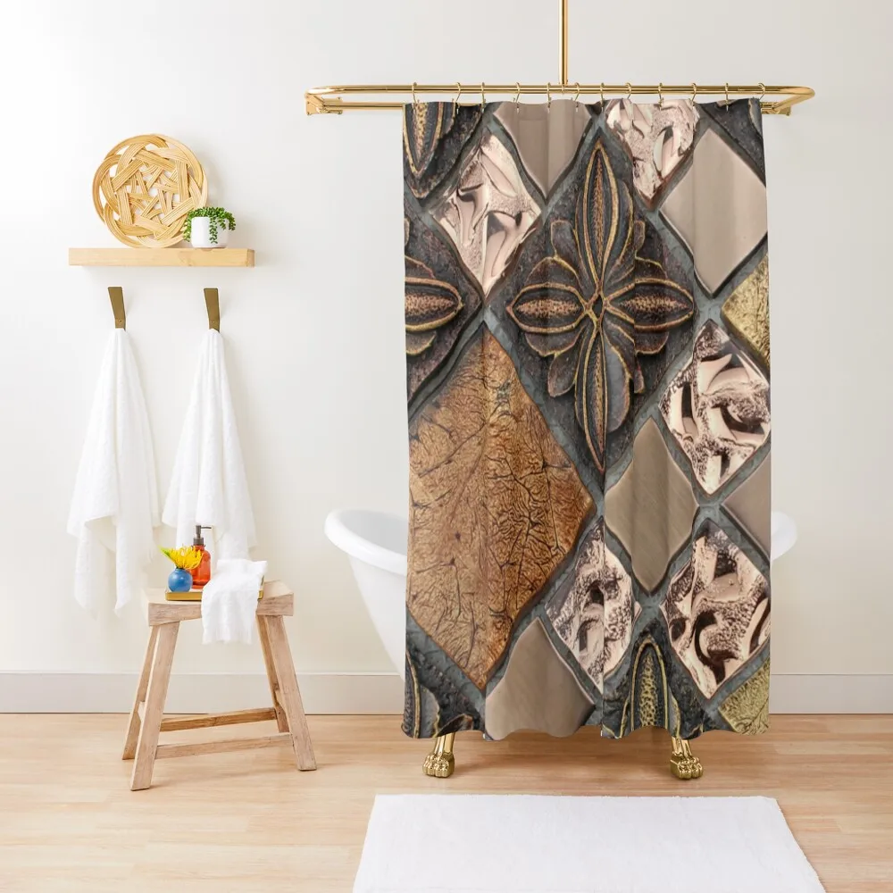 Bronze and copper tiles Shower Curtain Cover Shower For Bathrooms Funny Shower Luxury Bathroom Curtain
Bronze and copper tiles Shower Curtain Cover Shower For Bathrooms Funny Shower Luxury Bathroom Curtain