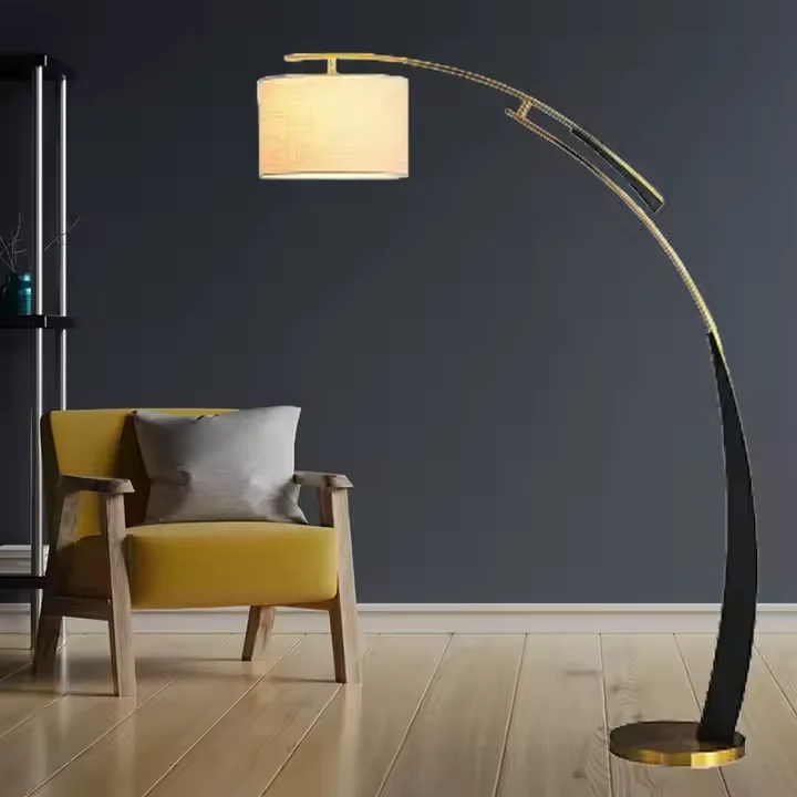 Nordic Bed Side Sofa Fabric Lampshade Floor Lamp Creative Fishing Arc Standing Floor Lamp Led Corner Standing Floor Lamp
Nordic Bed Side Sofa Fabric Lampshade Floor Lamp Creative Fishing Arc Standing Floor Lamp Led Corner Standing Floor Lamp