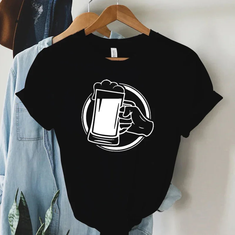 Women Cotton T-shirt Funny Tee Print Cheers Action Beer Short Sleeve Lady’s Harajuku Fashion Trend Tee Casual Graphic Tops
Women Cotton T-shirt Funny Tee Print Cheers Action Beer Short Sleeve Lady’s Harajuku Fashion Trend Tee Casual Graphic Tops