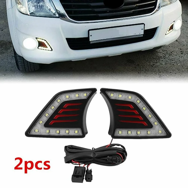 2 шт. автомобильные дневные ходовые противотуманные фары DRL светодиодные для Toyota Hilux Vigo 2012-2014 автомобильные товары
2 шт. автомобильные дневные ходовые противотуманные фары DRL светодиодные для Toyota Hilux Vigo 2012-2014 автомобильные товары