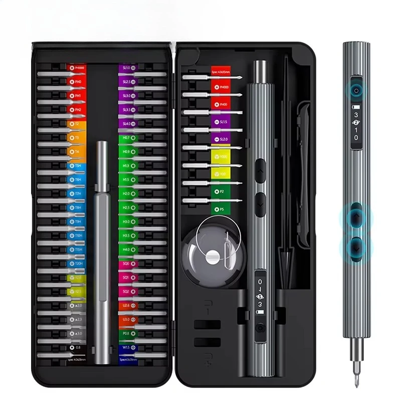 58 in 1 DIY Electric Precision Screwdriver Set 500mAh Digital Electric Screwdriver with Light Emitting Diode Work Light
58 in 1 DIY Electric Precision Screwdriver Set 500mAh Digital Electric Screwdriver with Light Emitting Diode Work Light
