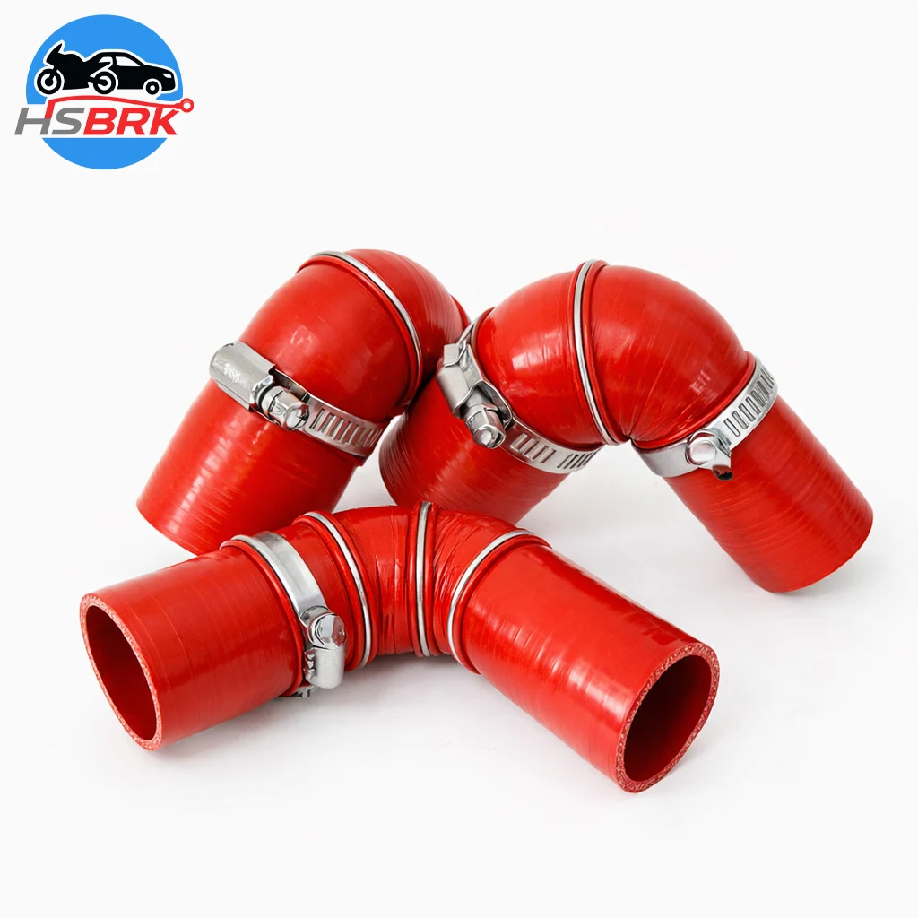 Fixed clamp 90 ° red silicone reducer pipe ID16-130mm turbine intercooler intake pipe high-pressure braided joint
Fixed clamp 90 ° red silicone reducer pipe ID16-130mm turbine intercooler intake pipe high-pressure braided joint